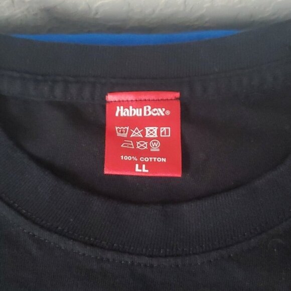 Habu Box LL Black Okinawa Beach unisex Japanese Hand Painted tshirt - Picture 5 of 7